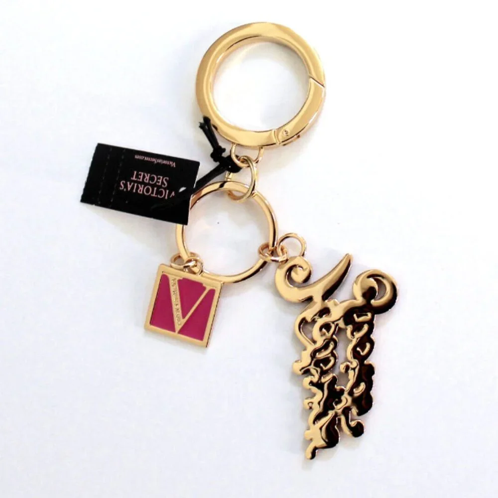 Victoria's Secret Logo Metal Keychain Bag Charm